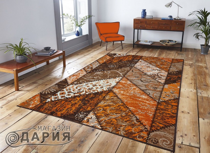 Мокетен килим ERIKA 8029 orange